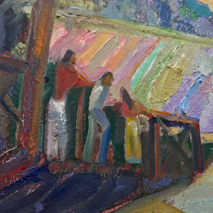 Stopping by a Half Moon Bay Farm by James Hartman |   Closeup View of Artwork 