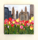 Original art for sale at UGallery.com | Chicago in Bloom by Yangzi Xu | $375 | oil painting | 12' h x 12' w | thumbnail 3