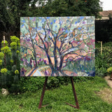 Original art for sale at UGallery.com | Saratoga Live Oaks by James Hartman | $6,125 | oil painting | 48' h x 55' w | thumbnail 3