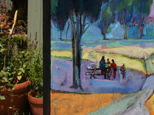 Picnic in the Park by James Hartman |  Side View of Artwork 