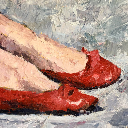 Ruby Slippers by Nava Lundy |   Closeup View of Artwork 