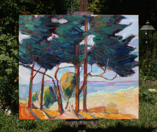 Seaside Trees by James Hartman |  Context View of Artwork 