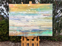 Original art for sale at UGallery.com | Exhale by Alicia Dunn | $2,225 | acrylic painting | 30' h x 40' w | thumbnail 3