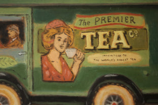 Original art for sale at UGallery.com | Tea Time by Jose H. Alvarenga | $650 | oil painting | 12' h x 16' w | photo 4