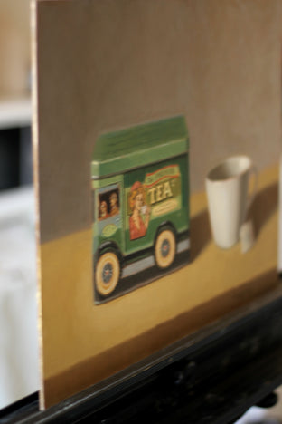 Original art for sale at UGallery.com | Tea Time by Jose H. Alvarenga | $650 | oil painting | 12' h x 16' w | photo 2