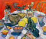 Original art for sale at UGallery.com | Table with Citroens by James Hartman | $2,300 | oil painting | 30' h x 36' w | thumbnail 1