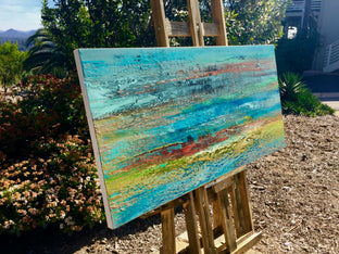 Original art for sale at UGallery.com | Stepping Into the Unknown by Alicia Dunn | $1,875 | acrylic painting | 24' h x 48' w | photo 2