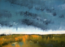 Original art for sale at UGallery.com | Final Rain, II by Ronda Waiksnis | $625 | oil painting | 22' h x 30' w | thumbnail 1