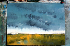 Original art for sale at UGallery.com | Final Rain, II by Ronda Waiksnis | $625 | oil painting | 22' h x 30' w | thumbnail 3
