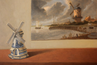 Original art for sale at UGallery.com | Windmills by Jose H. Alvarenga | $750 | oil painting | 14' h x 18' w | photo 4
