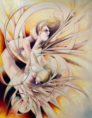 Original art for sale at UGallery.com | The Morrigan by Sumner Crenshaw | $1,350 | oil painting | 38' h x 30' w | photo 1