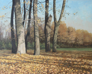 Original art for sale at UGallery.com | Autumn Trees by Stefan Conka | $1,375 | oil painting | 23.7' h x 29.6' w | photo 1