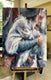 Original art for sale at UGallery.com | Following Her Heart by Nava Lundy | $3,225 | acrylic painting | 48' h x 36' w | thumbnail 3