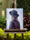 Original art for sale at UGallery.com | It's Not Black and White by Nava Lundy | $875 | acrylic painting | 20' h x 16' w | thumbnail 3