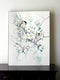 Original art for sale at UGallery.com | Chickadees and Dogwood by Suren Nersisyan | $450 | watercolor painting | 24' h x 18' w | thumbnail 2