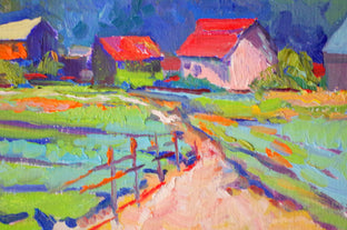 Original art for sale at UGallery.com | Farms by Suren Nersisyan | $300 | oil painting | 9' h x 12' w | photo 3