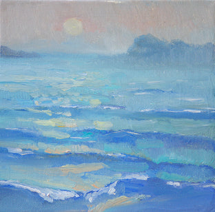 Original art for sale at UGallery.com | Foggy Day on Ocean by Suren Nersisyan | $250 | oil painting | 8' h x 8' w | photo 1