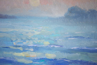 Original art for sale at UGallery.com | Foggy Day on Ocean by Suren Nersisyan | $250 | oil painting | 8' h x 8' w | photo 4