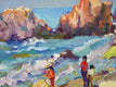Original art for sale at UGallery.com | Morning on the Beach (Pacific Ocean) by Suren Nersisyan | $600 | oil painting | 16' h x 20' w | thumbnail 4