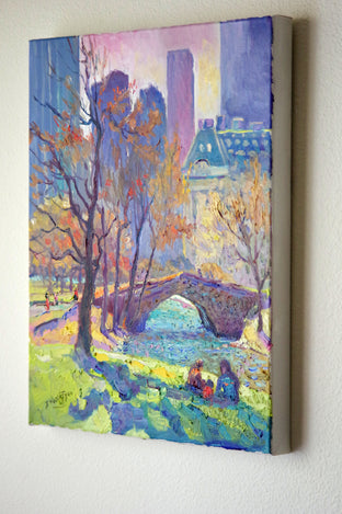Original art for sale at UGallery.com | Morning in Central Park (New York) by Suren Nersisyan | $775 | oil painting | 20' h x 16' w | photo 4