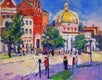 Original art for sale at UGallery.com | Summer Day in Georgetown by Suren Nersisyan | $550 | oil painting | 11' h x 14' w | thumbnail 1