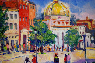 Original art for sale at UGallery.com | Summer Day in Georgetown by Suren Nersisyan | $550 | oil painting | 11' h x 14' w | photo 3