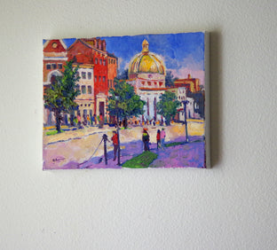 Original art for sale at UGallery.com | Summer Day in Georgetown by Suren Nersisyan | $550 | oil painting | 11' h x 14' w | photo 4