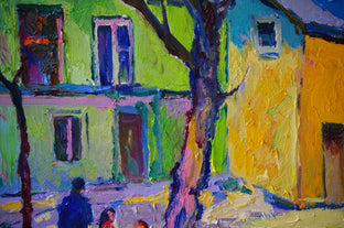 Landscape with Old Green House by Suren Nersisyan |   Closeup View of Artwork 