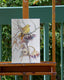 Original art for sale at UGallery.com | Yellowhammer and Dry Sunflowers (Vertical) by Suren Nersisyan | $300 | watercolor painting | 14' h x 9' w | thumbnail 4