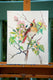 Original art for sale at UGallery.com | Cardinal and Apple Tree Blossom by Suren Nersisyan | $400 | watercolor painting | 15.5' h x 12' w | thumbnail 4