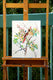 Original art for sale at UGallery.com | Cardinal and Apple Tree Blossom by Suren Nersisyan | $400 | watercolor painting | 15.5' h x 12' w | thumbnail 3