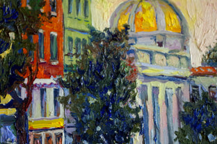 Original art for sale at UGallery.com | Georgetown before Sunrise by Suren Nersisyan | $450 | oil painting | 11' h x 14' w | photo 4
