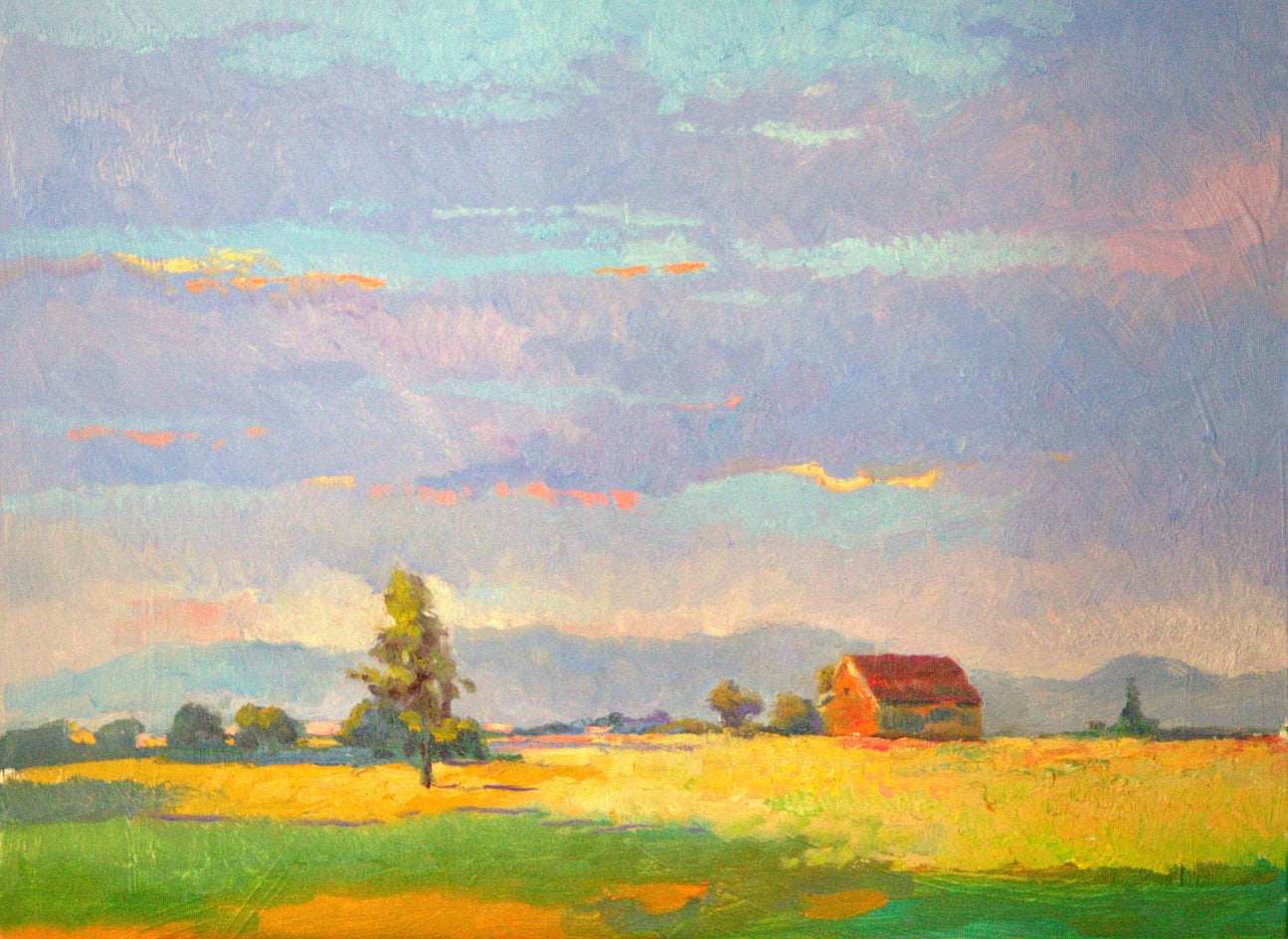 Evening on Farm, Oregon by Suren Nersisyan |  Artwork Main Image 