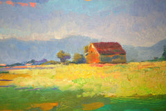 Original art for sale at UGallery.com | Evening on Farm, Oregon by Suren Nersisyan | $575 | oil painting | 18' h x 24' w | thumbnail 4