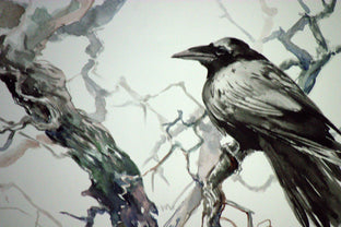 Raven in the Woods by Suren Nersisyan |   Closeup View of Artwork 