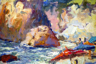 Sunny Day on The Beach, Pacific Ocean by Suren Nersisyan |   Closeup View of Artwork 