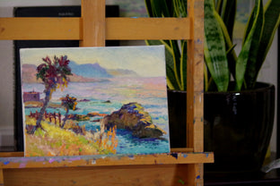 Original art for sale at UGallery.com | Beach in California, Evening by Suren Nersisyan | $300 | oil painting | 9' h x 12' w | photo 2