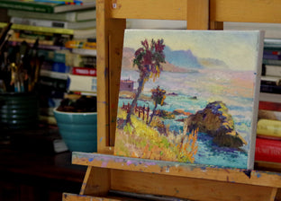 Original art for sale at UGallery.com | Beach in California, Evening by Suren Nersisyan | $300 | oil painting | 9' h x 12' w | photo 3