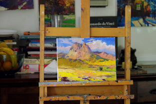 Original art for sale at UGallery.com | Sunny Day, Landscape in Arizona by Suren Nersisyan | $300 | oil painting | 9' h x 12' w | photo 3