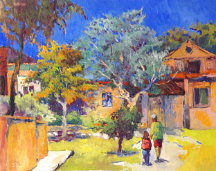 Original art for sale at UGallery.com | Summer Day, Nostalgia by Suren Nersisyan | $1,400 | oil painting | 22' h x 28' w | photo 1