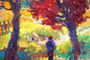 Farm House in the Fall by Suren Nersisyan |   Closeup View of Artwork 