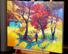 Original art for sale at UGallery.com | Farm House in the Fall by Suren Nersisyan | $600 | oil painting | 22' h x 28' w | thumbnail 2