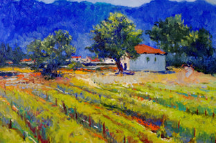Vineyard in Napa Valley by Suren Nersisyan |  Side View of Artwork 