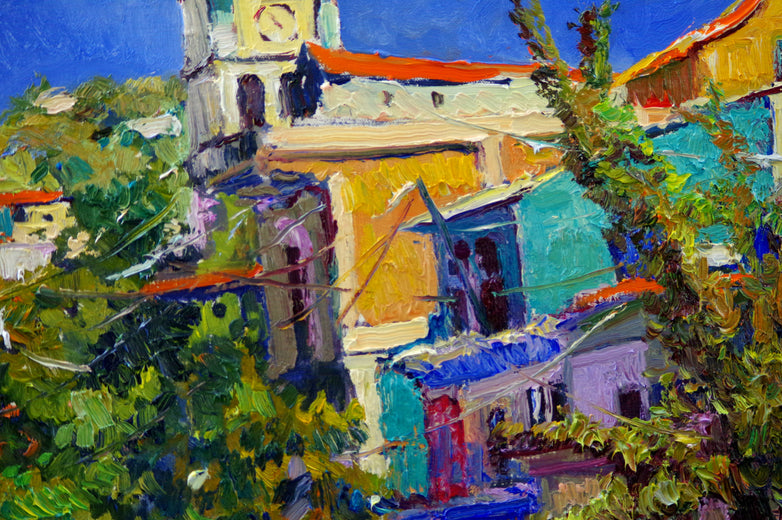 Sunny Day, Street in Puerto Vallarta, Mexico by Suren Nersisyan |   Closeup View of Artwork 