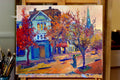 Original art for sale at UGallery.com | Washington DC, Fall Evening by Suren Nersisyan | $625 | oil painting | 16' h x 20' w | thumbnail 3