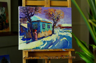 Winter Morning in Farms by Suren Nersisyan |  Context View of Artwork 