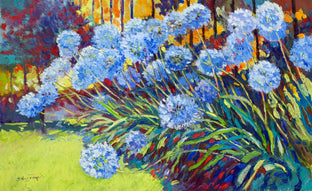 Agapanthus Flowers in the Garden, African Lilies by Suren Nersisyan |  Artwork Main Image 