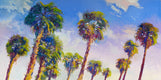 Original art for sale at UGallery.com | Palms in California by Suren Nersisyan | $5,150 | oil painting | 36' h x 72' w | thumbnail 1