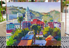 Original art for sale at UGallery.com | Hollywood, View from the Roof by Suren Nersisyan | $1,400 | oil painting | 24' h x 30' w | thumbnail 3
