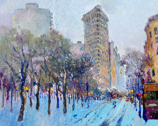 Early Winter Evening in New York, Flatiron Building by Suren Nersisyan |  Artwork Main Image 
